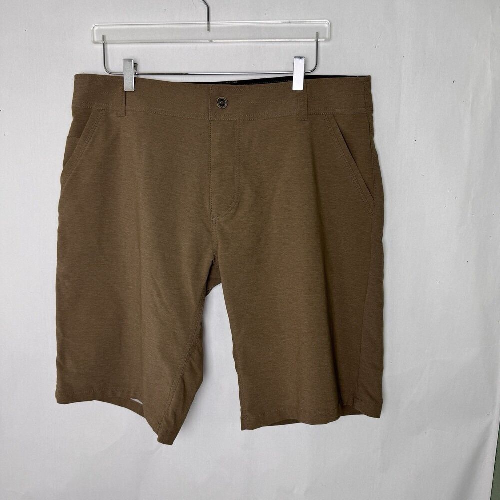Kuhl Men’s Shift Amphibia Outdoor Athleisure Shorts Size 38 In Taupe Quick Dry